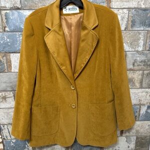 Women's vintage mustard blazer